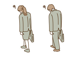 落ち込む社会人