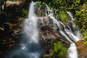 Beautiful waterfall in Frivela Portugal