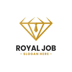 Royal Job logo design template