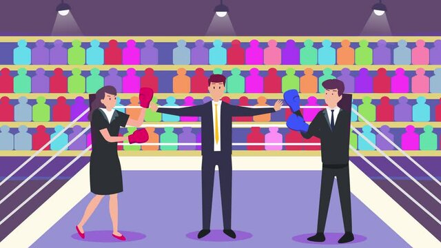 Arbiter start business competition on the ring