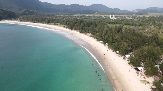 Lampuuk Beach Coastline View, Lampuuk Beach is Located within Capital City Banda Aceh.