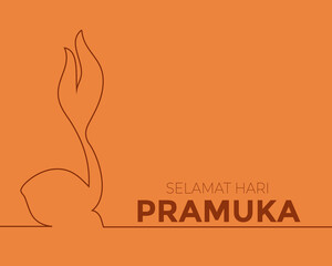 Pramuka Day Greeting Card Template