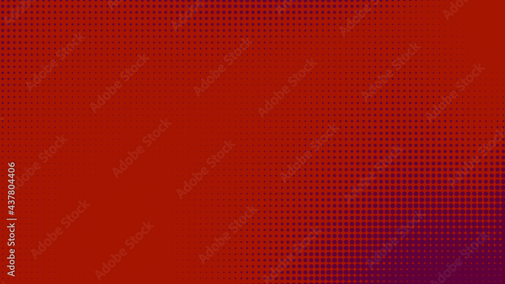 Poster dots halftone red purple color pattern gradient texture with technology digital background. dots pop