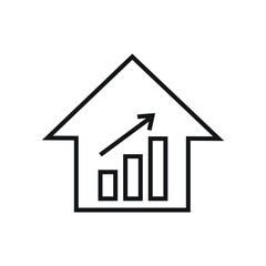 House graph icon design. vector illustration