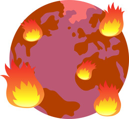 Illustration of a Global warming problem