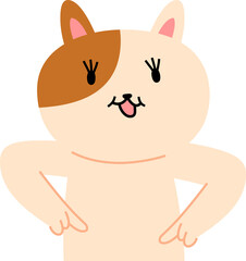 cat that guides you by pointing your finger