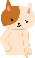 Obraz premium cat that guides you by pointing your finger