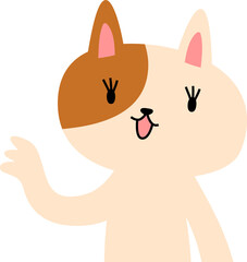 cat that guides you by pointing your finger