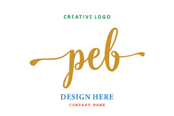 PEB lettering logo is simple, easy to understand and authoritative