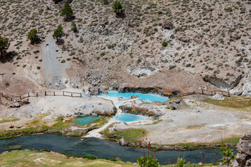 Sunny view of the Hot Creek Geological Site