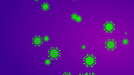 Coronavirus pattern banner background. Abstract healthcare Illustrations concept COVID-19.