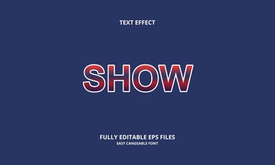 Obraz premium show style editable text effect
