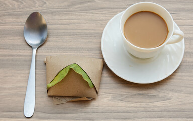 Flatlay picture of Malaysian breakfast style 