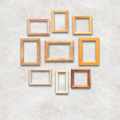 frames on white wall