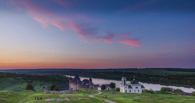 The Khotyn Fortress is a fortification complex located on the right bank of the Dniester River in Khotyn, Chernivtsi Oblast of western Ukraine.