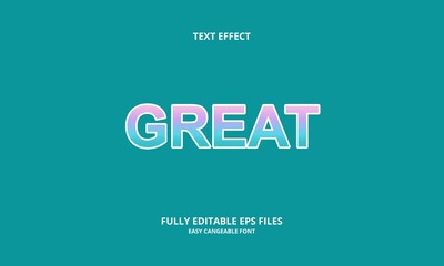 Obraz premium great style editable text effect