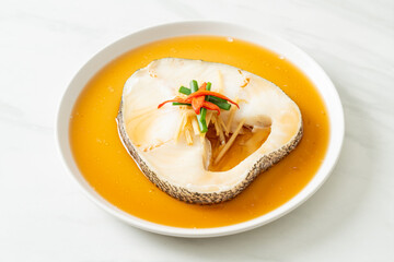 Steamed Cod Fish with Soy Sauce