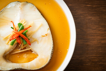Steamed Cod Fish with Soy Sauce