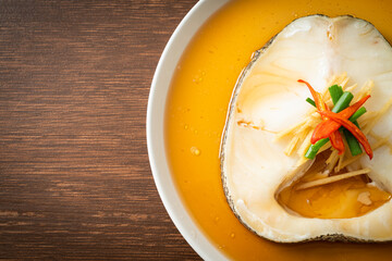 Steamed Cod Fish with Soy Sauce