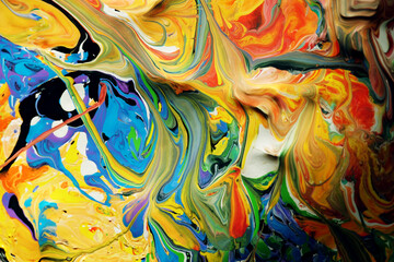Abstract of swirl painting 