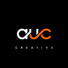 AUC Letter Initial Logo Design Template Vector Illustration