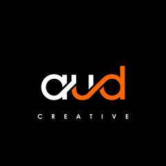 AUD Letter Initial Logo Design Template Vector Illustration