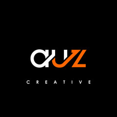 AUZ Letter Initial Logo Design Template Vector Illustration