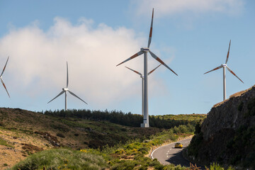 wind turbines landscape