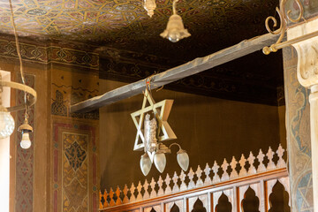 Interior of Ben-Ezra synagogue in old city (medina) of Cairo