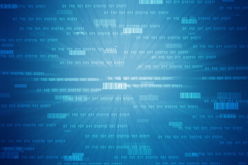 Binary Code Background, Digital Abstract technology background, Big data digital binary code, Internet Data Communication and Transfer background, Futuristic information technology concept