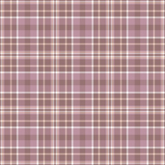 Plaid seamless pattern. Vector background of textile ornament. Flat fabric design.