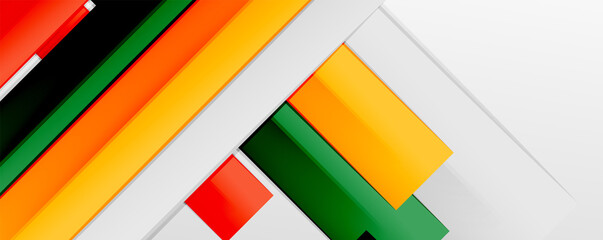 Multicolored lines background. Design template for business or technology presentations, internet posters or web brochure covers