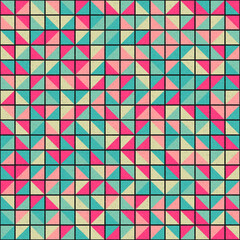 Fototapeta premium Abstract Geometric Pattern generative computational art illustration