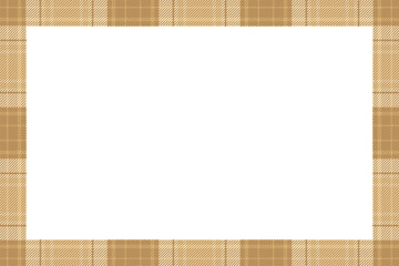 Vintage frame vector. Scottish border pattern retro style. Tartan plaid ornament.