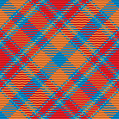 Seamless pattern of scottish tartan plaid. Repeatable background with check fabric texture. Vector backdrop striped textile print.