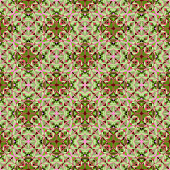 Geometric seamless pattern, abstract floral background.