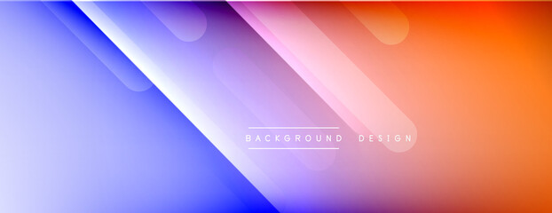 Dynamic lines abstract background. 3D shadow effects and fluid gradients. Modern overlapping forms