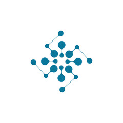 Molecule symbol logo template vector illustration design