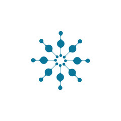 Molecule symbol logo template vector illustration design