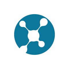 Fototapeta na wymiar Molecule symbol logo template vector illustration design