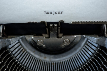 Bonjour,タイプライター