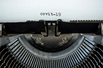 covit-19,typewriter,タイプライター