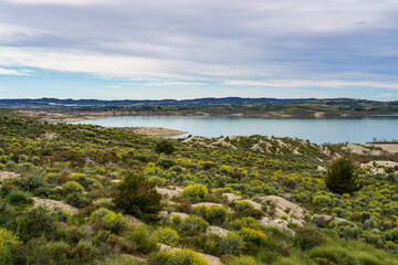Fototapeta na wymiar The Pedrera water reservoir near Santa Pola, Alicante. Spain