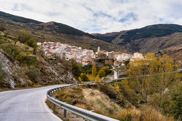 Fototapeta na wymiar Bacares located in Sierra de Los Filabres in Almeria Province, Andalusia, Spain