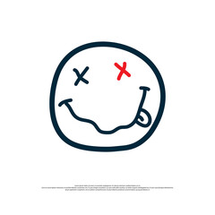 vector pixel, icon emote, grunge