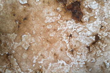 Close up of the surface of corroded metal