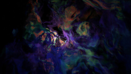 Sci fi  landscape cyberpunk style 3d render, Fantasy universe and galaxy cloud background.