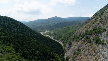 View of Valla Canyon in Kure mountains, Pinarbasi, Kastamonu, Turkey
