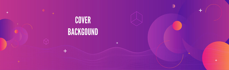 Minimal geometric background.Trendy gradient shapes composition. Eps10 vector.