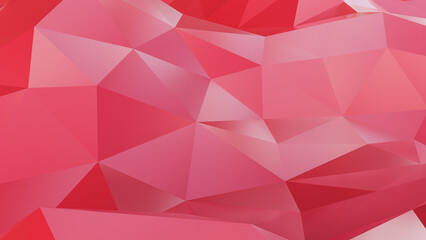 Abstract plexus red geometric shapes texture and background.,3d model and illustration.